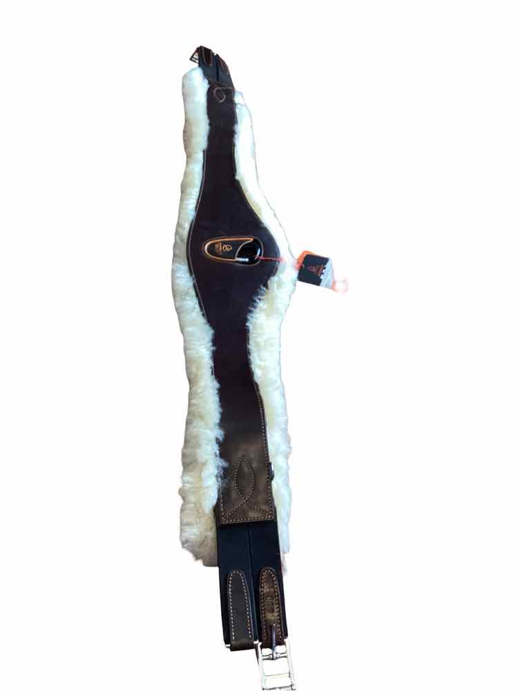 Acavallo new brown leather fleece girth size 130CM