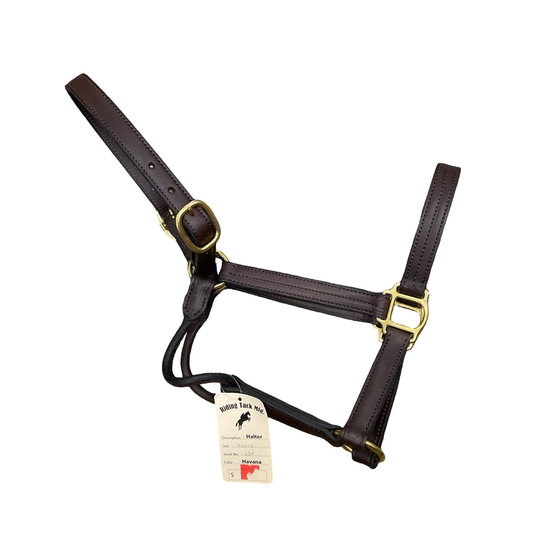 Horse/Full Leather Halter New - H