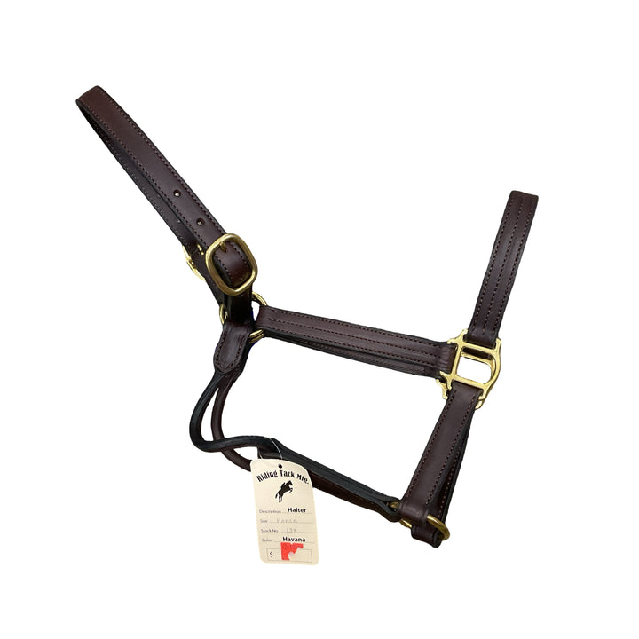 Horse/Full Leather Halter New - H