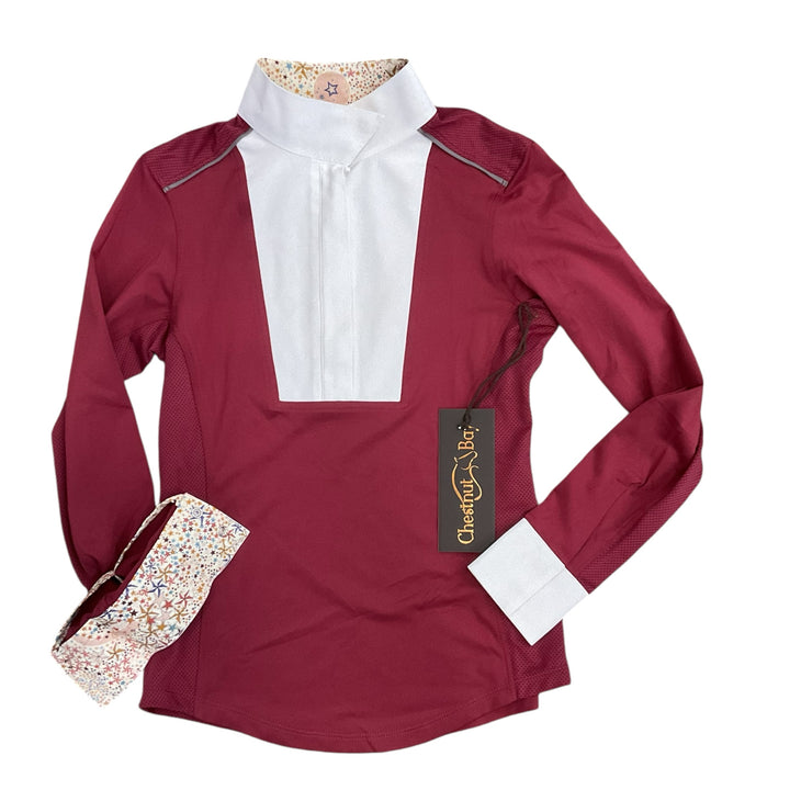 Chestnut Bay Child Medium SkyCool Liberty Youth Show Shirt Barn Red New - H