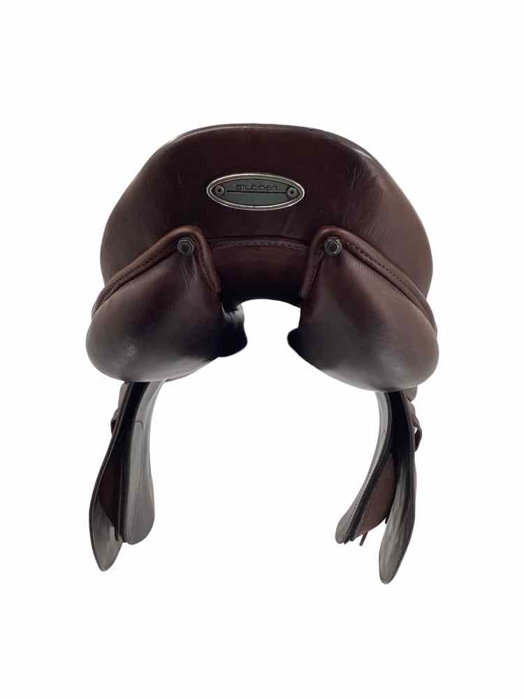 18" Stubben Portos Deluxe used close contact saddle B has blue cover