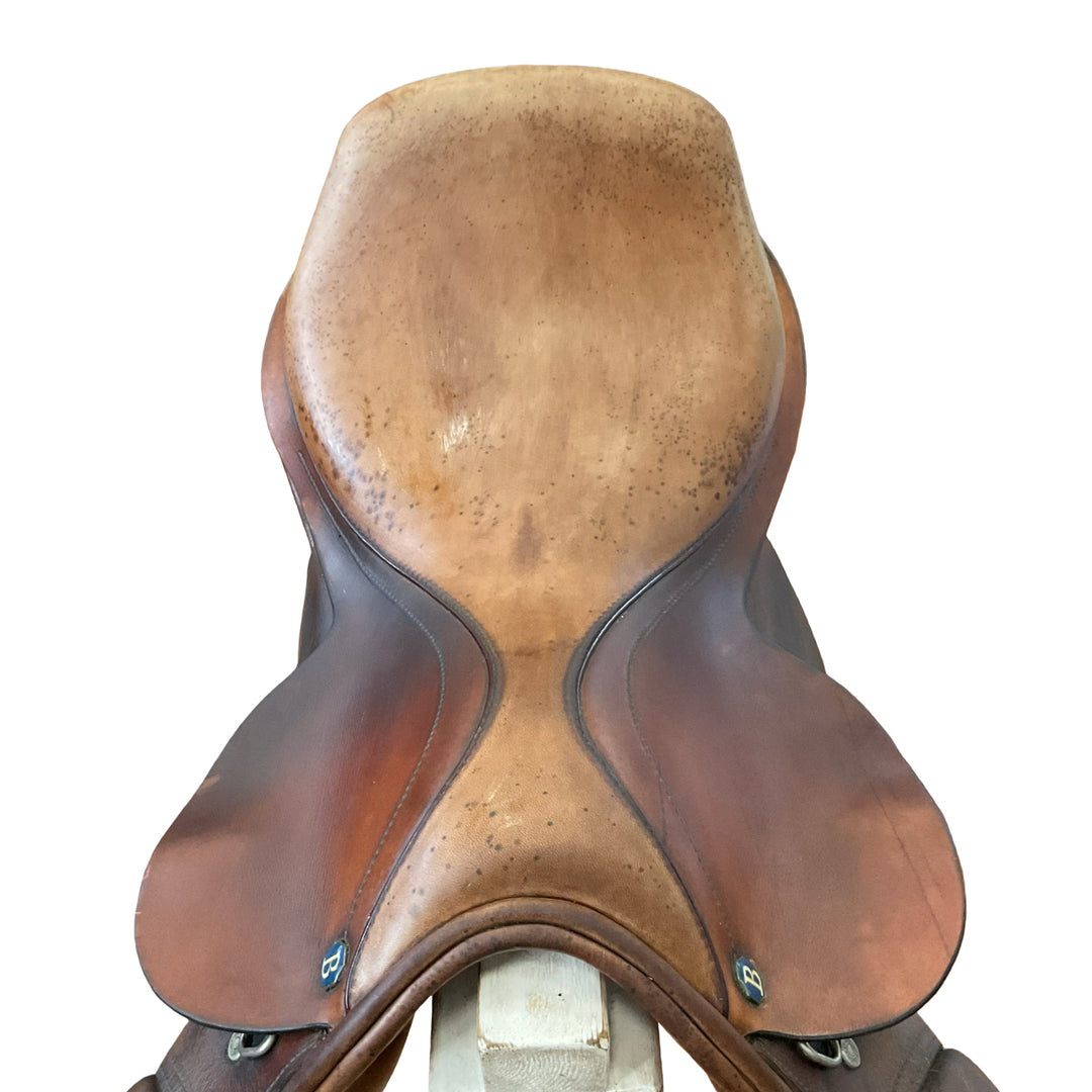 17.5" Cliff Barnsby Wide Used Hunter/Jumper Saddle