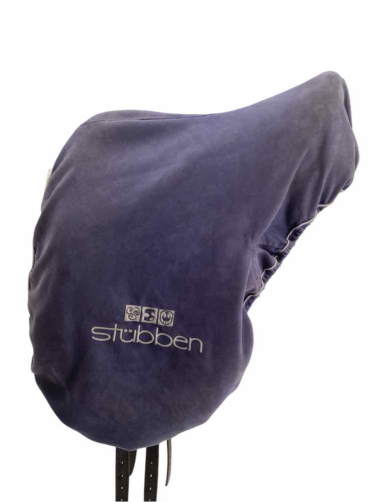 18" Stubben De Luxe used dressage saddle B has cover