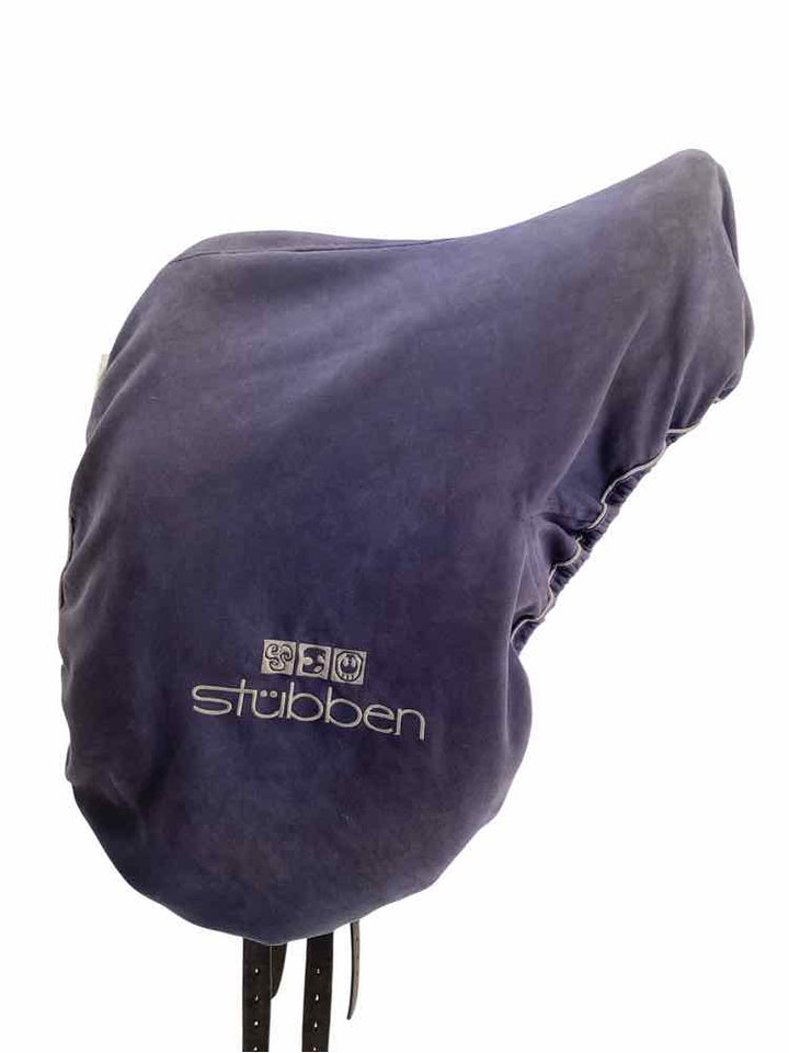 18" Stubben De Luxe used dressage saddle B has cover