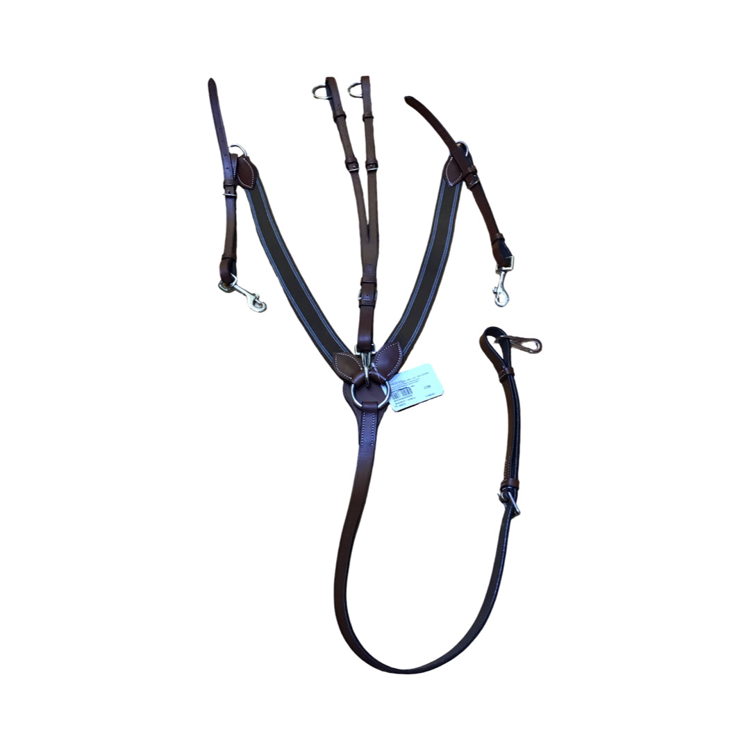 HDR Leather/Elastic Breastplate w/Running Attachment New