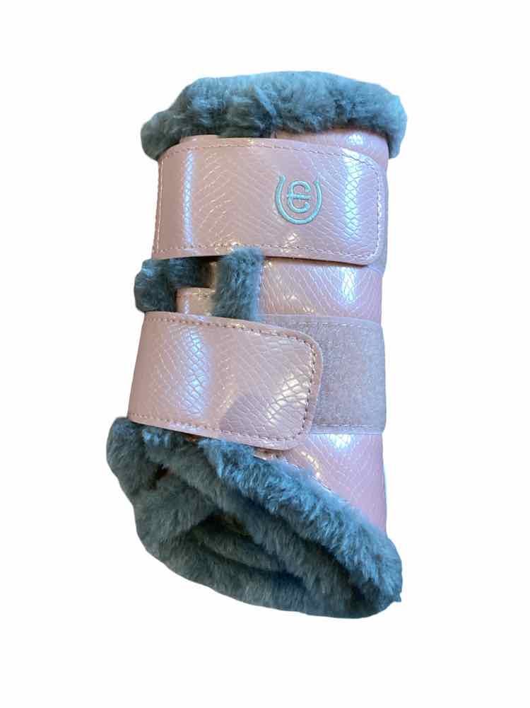 EQUESTRIAN STOCKHOLM Pink used size M fleece brush boots B
