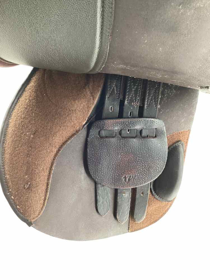 17" Royal Heritage adjustable tree wool flocked close contact saddle B