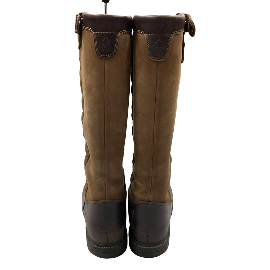 Dublin Women's 9.5 Quilted Front River Boot Two Tone Brown Used