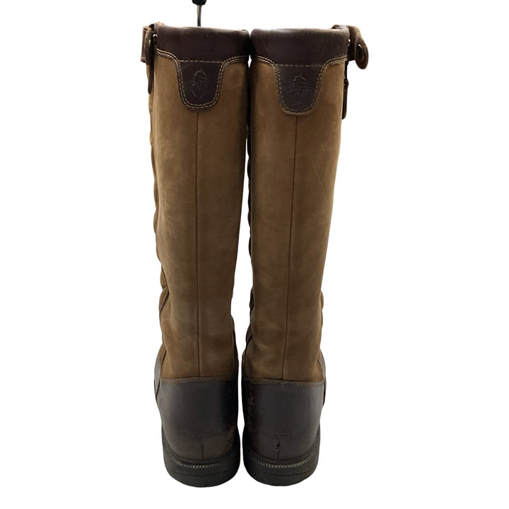 Dublin Women's 9.5 Quilted Front River Boot Two Tone Brown Used