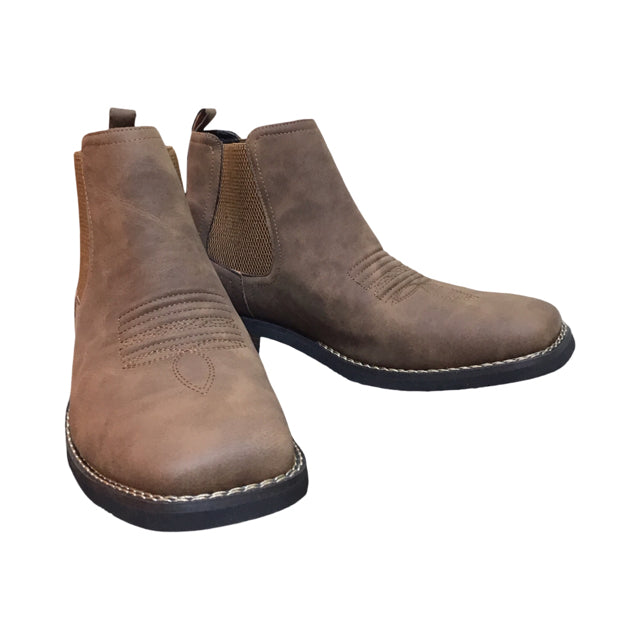 Sz EU46/US13-13.5 Short Ankle Square Toe Cowboy Boots New