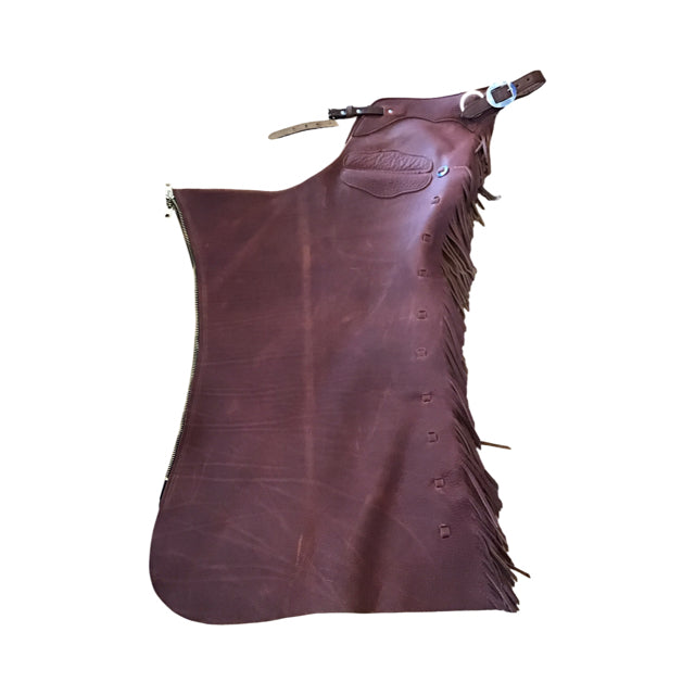 NRS SM Ranch Hand Top Grain Adjustable Leg Full Chaps Used