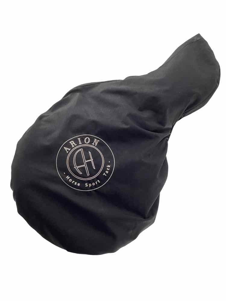 17" Arion Atlas double flap buffalo leather semi custom used jumping saddle with