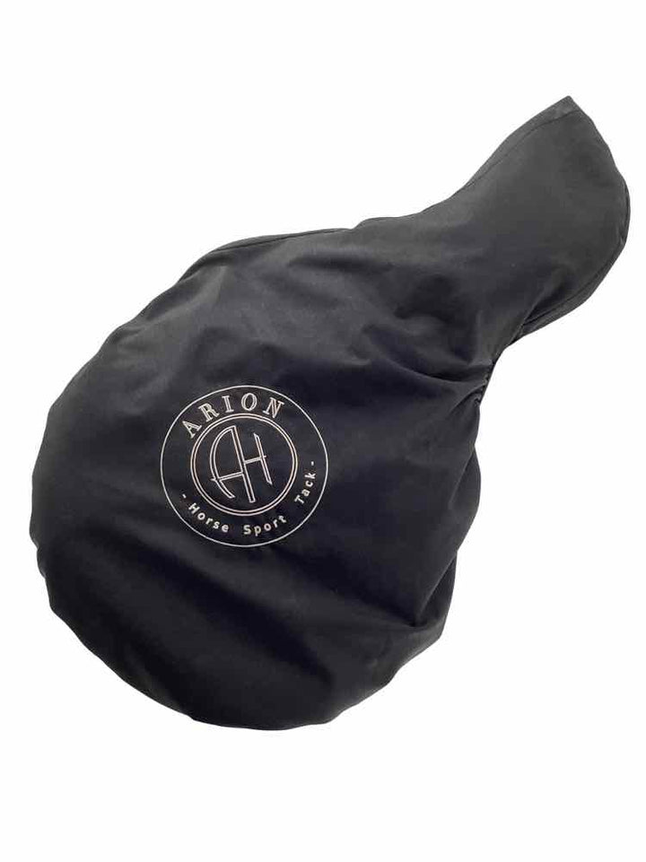 17" Arion Atlas double flap buffalo leather semi custom used jumping saddle with