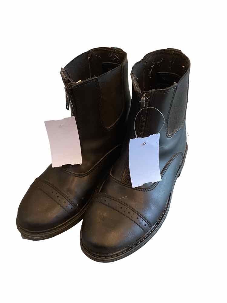 ARIAT CHILD SHOE SIZE 2 BLACK PADDOCK BOOTS