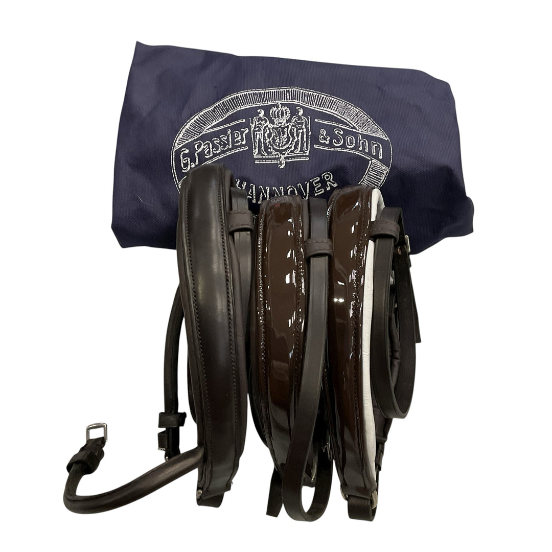 Kelly J Leather Bespoke Bridlework Dressage Bridle w/ 4 Nosebands - H