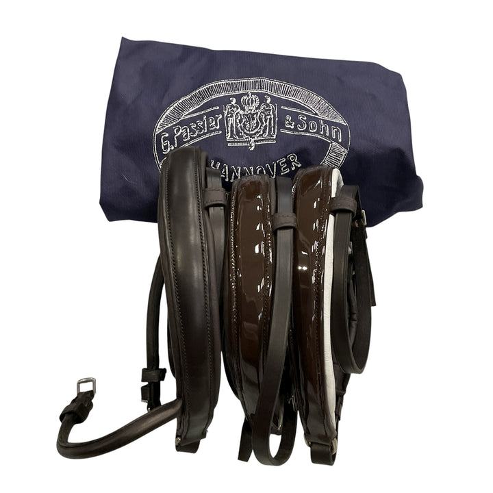 Kelly J Leather Bespoke Bridlework Dressage Bridle w/ 4 Nosebands - H