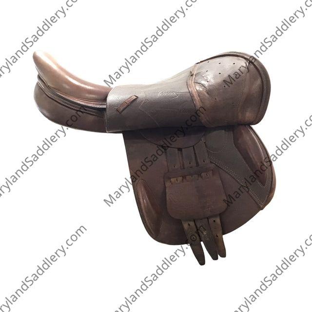 17" Pessoa Rodrigo Medium XCH Tree Used Close Contact Saddle - C