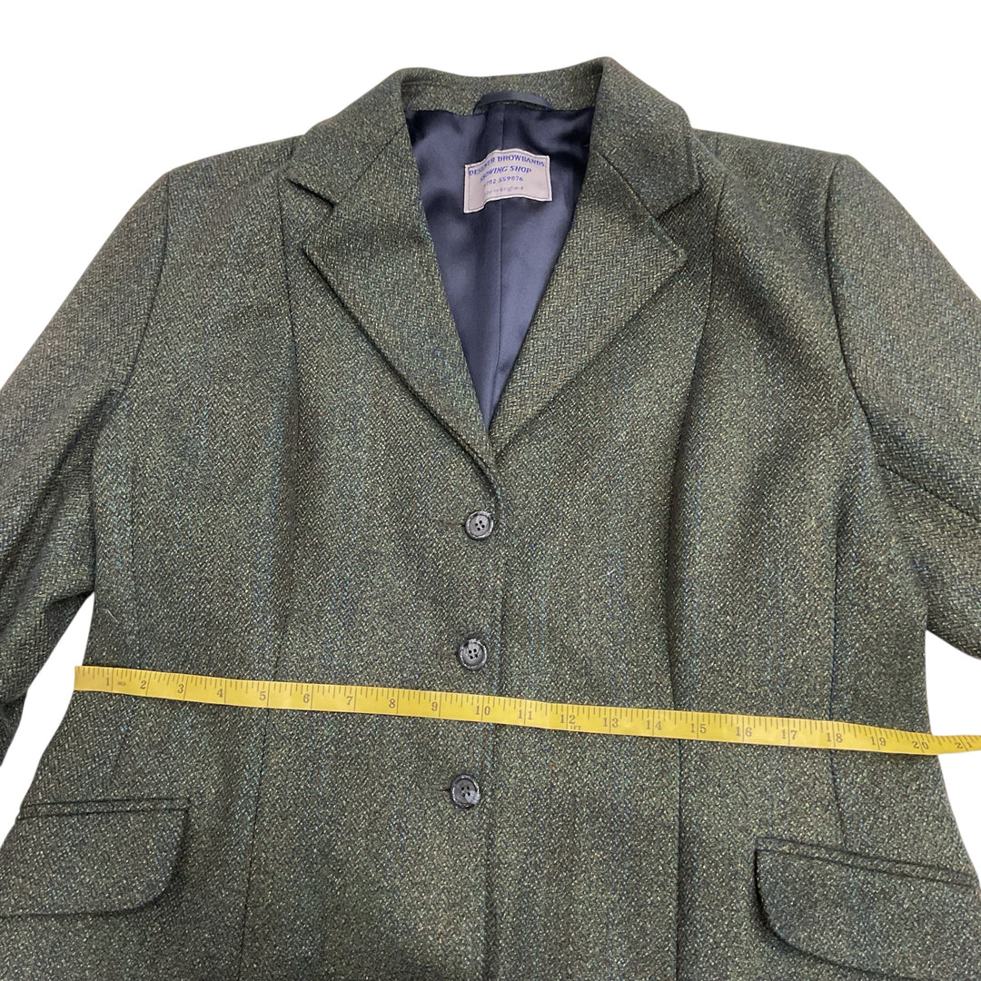 Designer Browbands Sewing Shop Mens Custom Tweed Hunt Coat Used - H