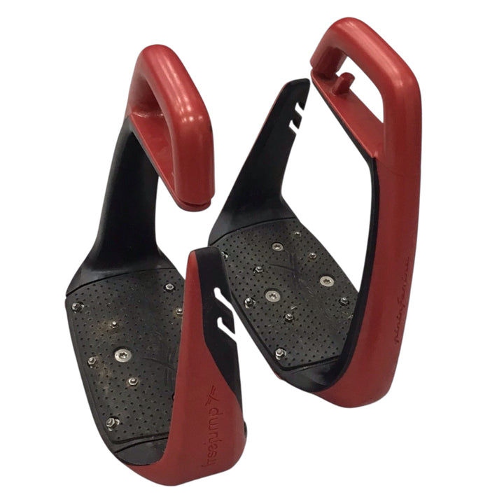 Free Jump 4.5" Soft'Up Classic Stirrups Red/Black Used - H