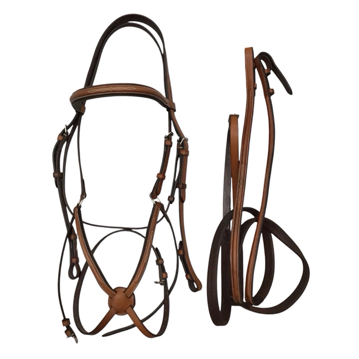 Harmohn Kraft Americana Collection Oversized Fancy Stitch Figure Eight Bridle w/