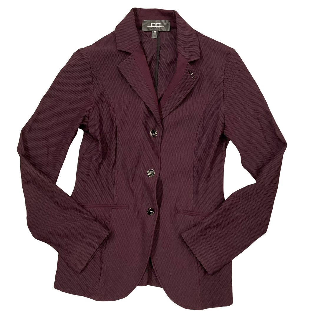 Alessandro Albanese Women's Medium Mesh Show Coat Plum Used