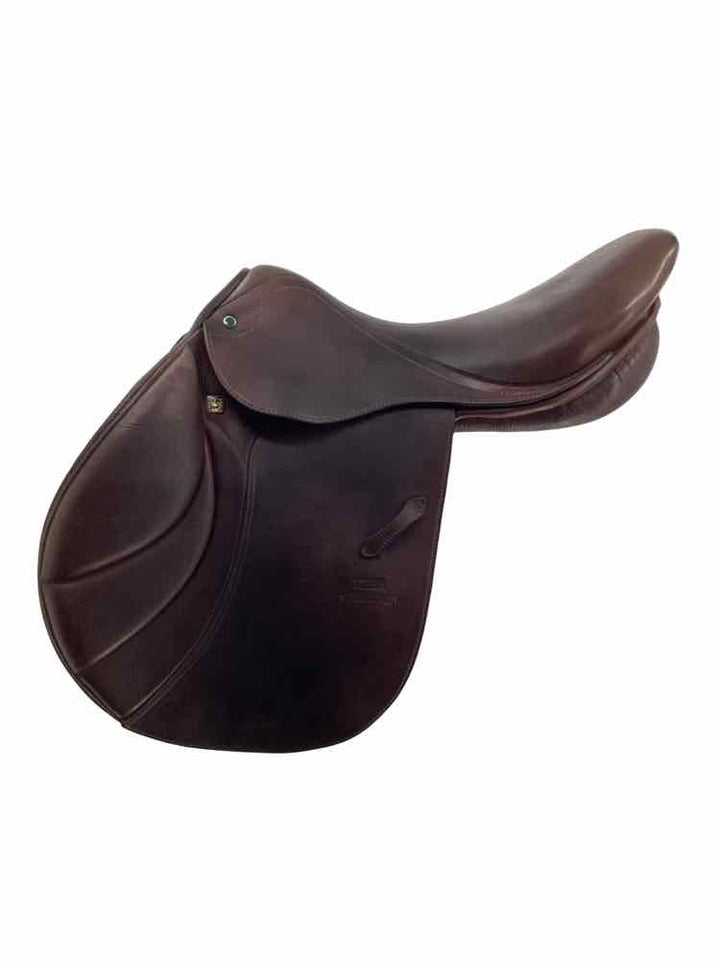18" Stubben Portos Deluxe used close contact saddle B has blue cover