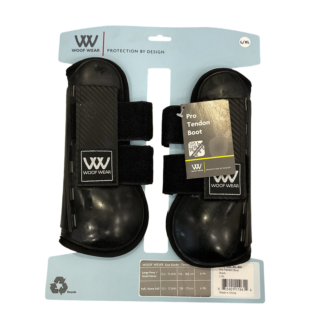 Woof Wear L/XL Tendon Boot Black New