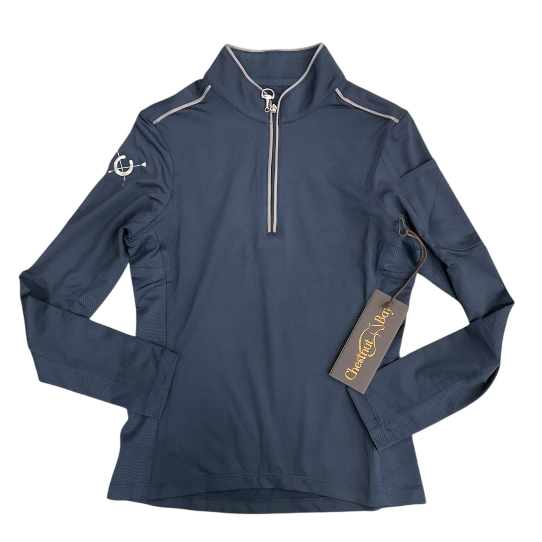 Chestnut Bay Child Medium Performance Rider SkyCool Youth Shirt Night Sky New -H