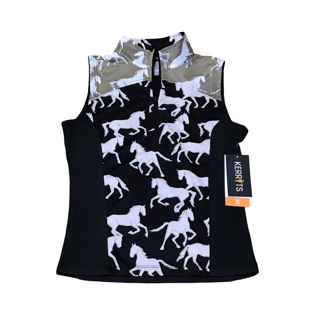 Kerrits SM 1/4 Zip Sleeveless Shirt New