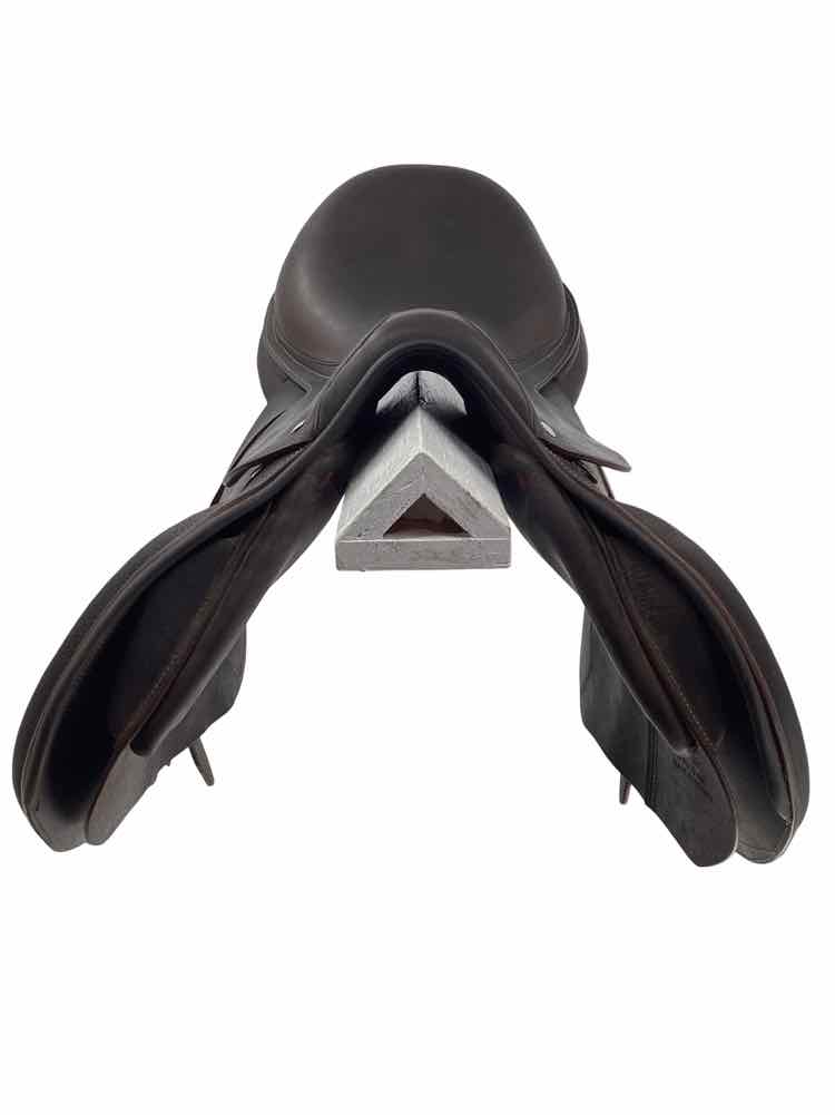 17" Arion Atlas double flap buffalo leather semi custom used jumping saddle with