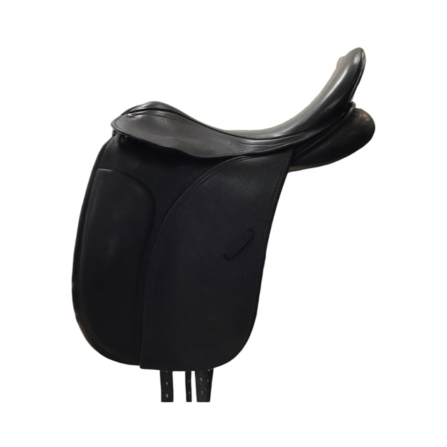 17.5" County Perfection X-Wide Tree Used Dressage Saddle - C