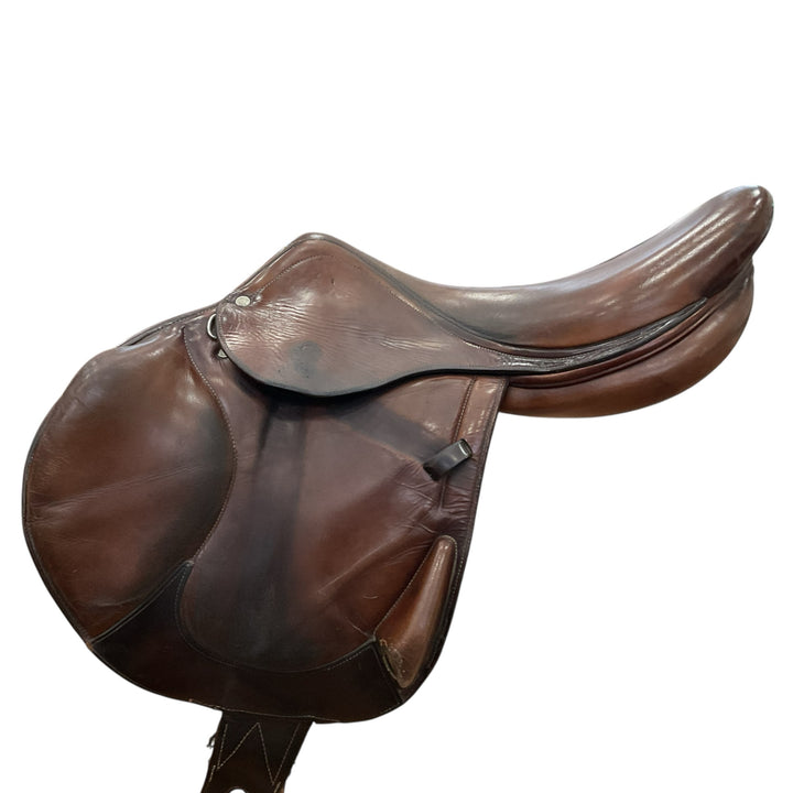 18" Antares Monoflap Med/Wide Used Hunter/Jumper Saddle - H
