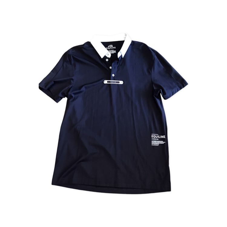 Equiline new navy/navy XXL show polo shirt mens B