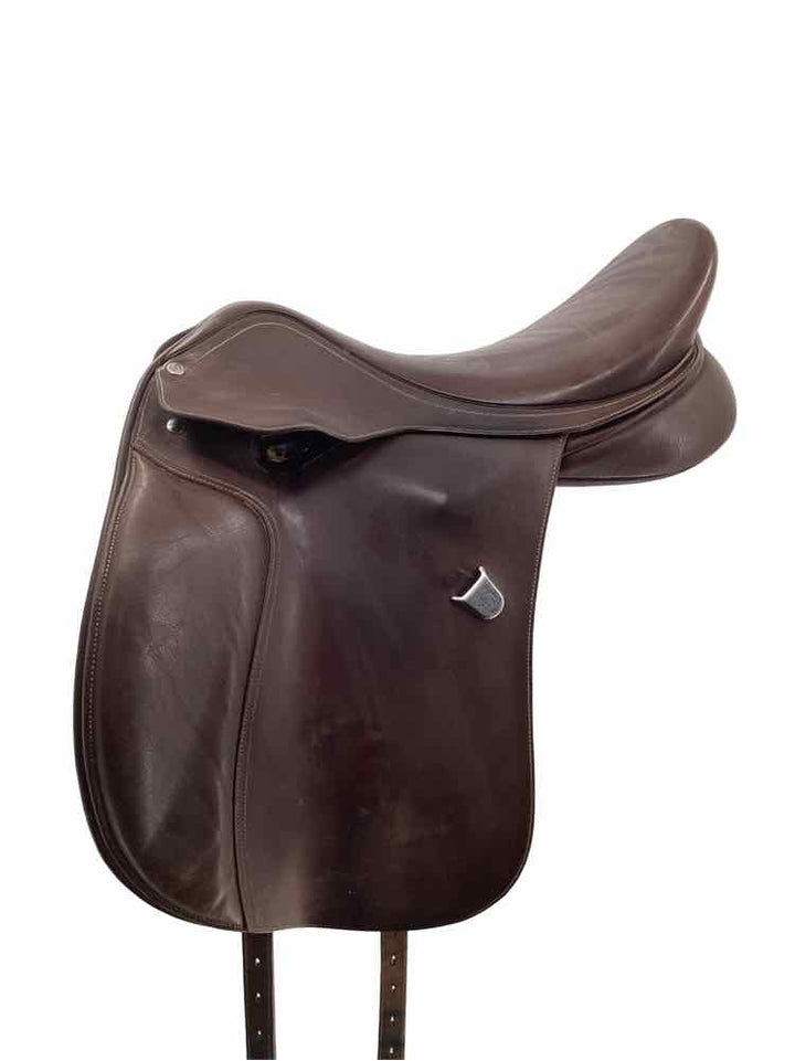 18" Bates adjustable tree used dressage saddle B