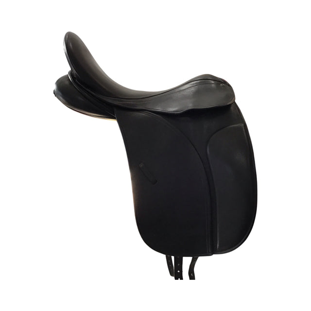 17.5" County Perfection X-Wide Tree Used Dressage Saddle - C