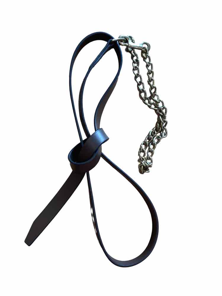 Leather Lead Shank w/Chain USED B