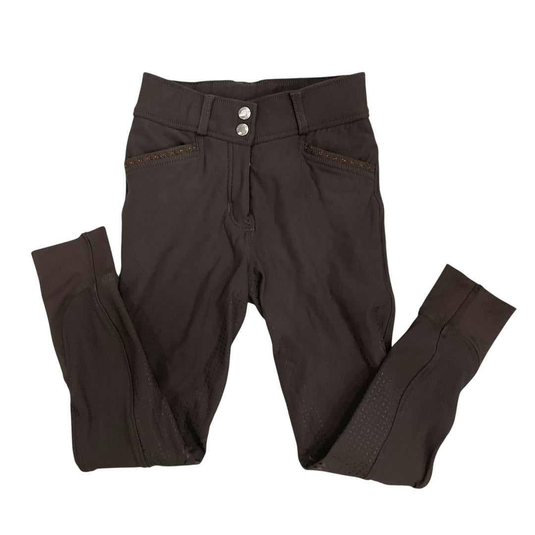 LeMieux Child 9/10 Yr Freya Full Seat Schooling Breech Brown Used - H