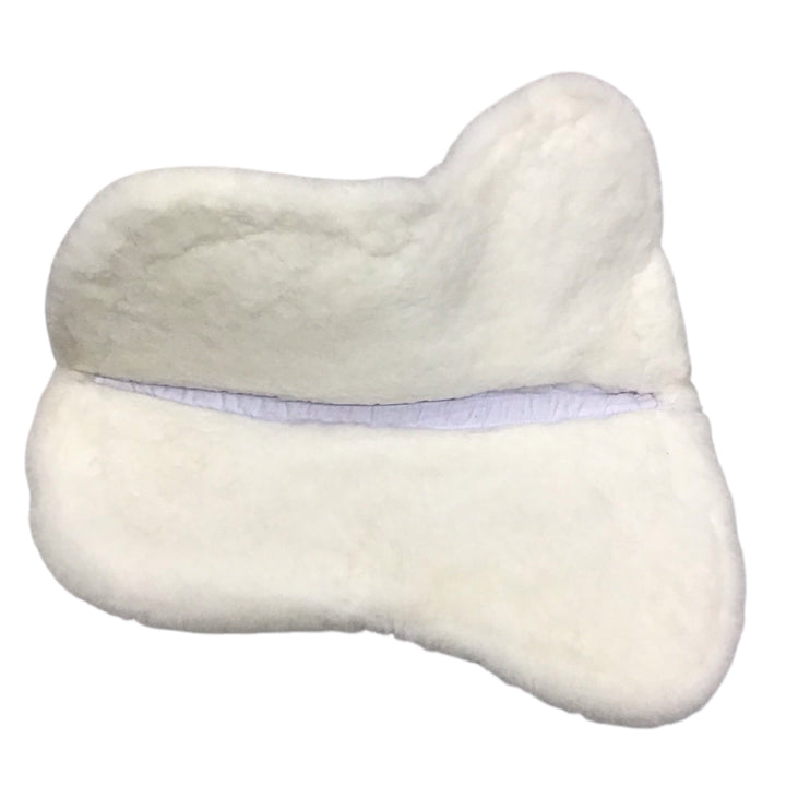 Ovation Europa Fleece Half Pad W/ Shims Large White Used - H
