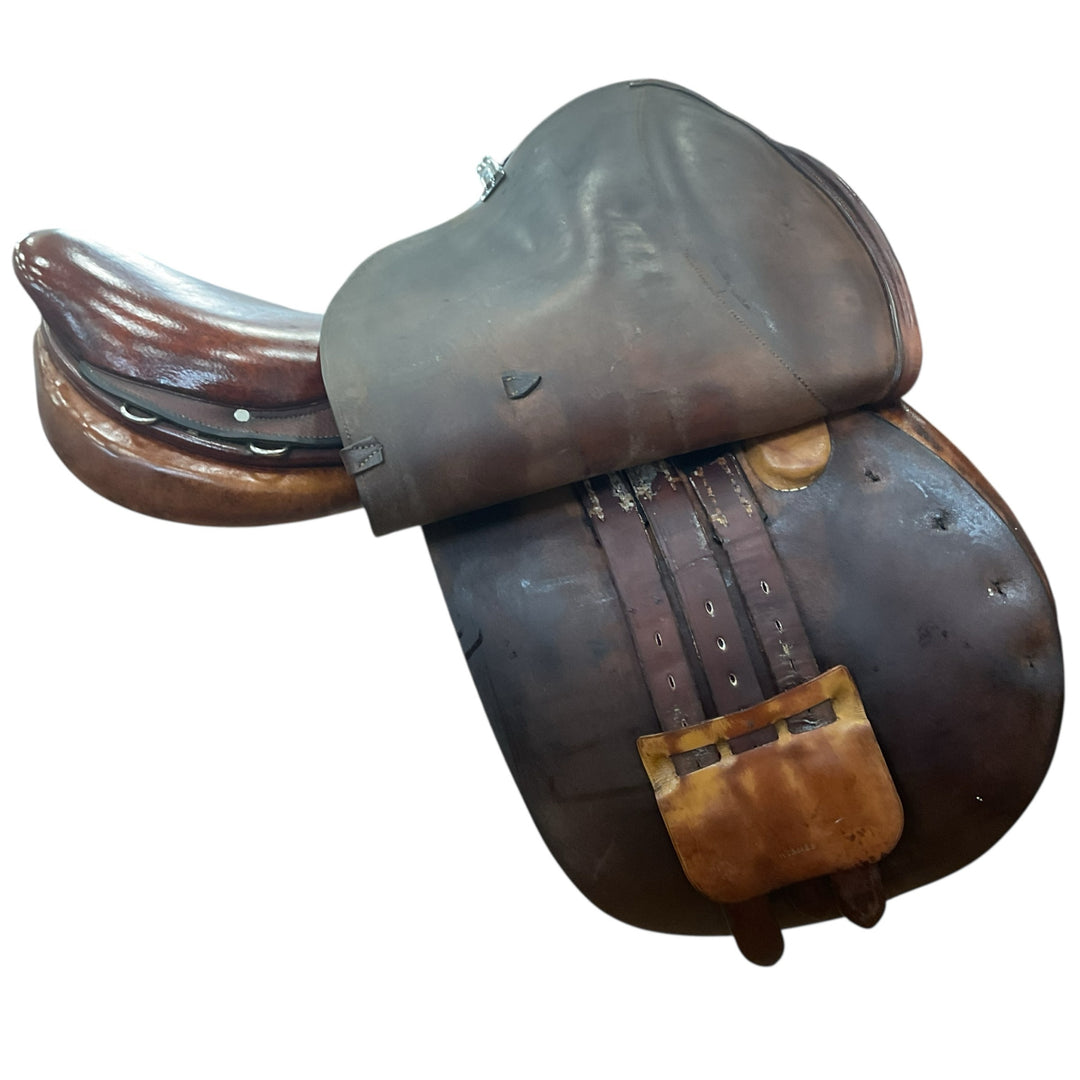 17" Hermes Steinkraus Narrow Used Hunter/Jumper Saddle - H