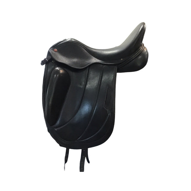 17.5" Albion Fabrento Medium Wide ADJ Tree Used Dressage Saddle - C