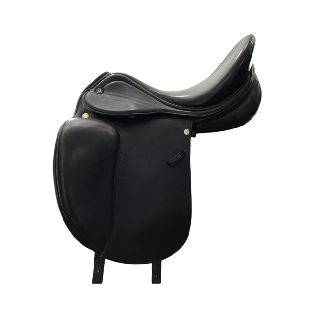 16" Prestige Lucky Idol Medium Tree Used Dressage Saddle - C