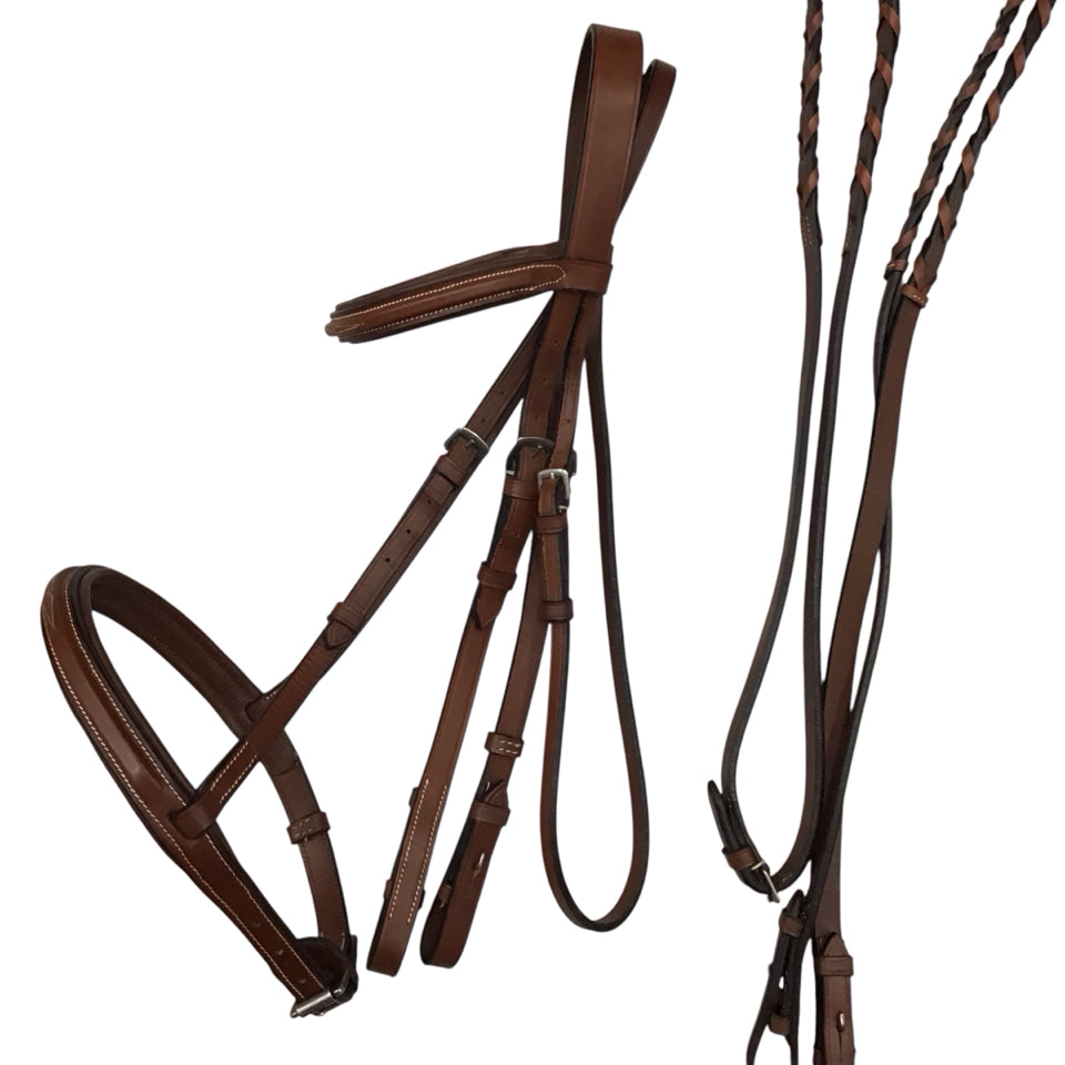 Cob Size Fancy Stitch Bridle Used - H