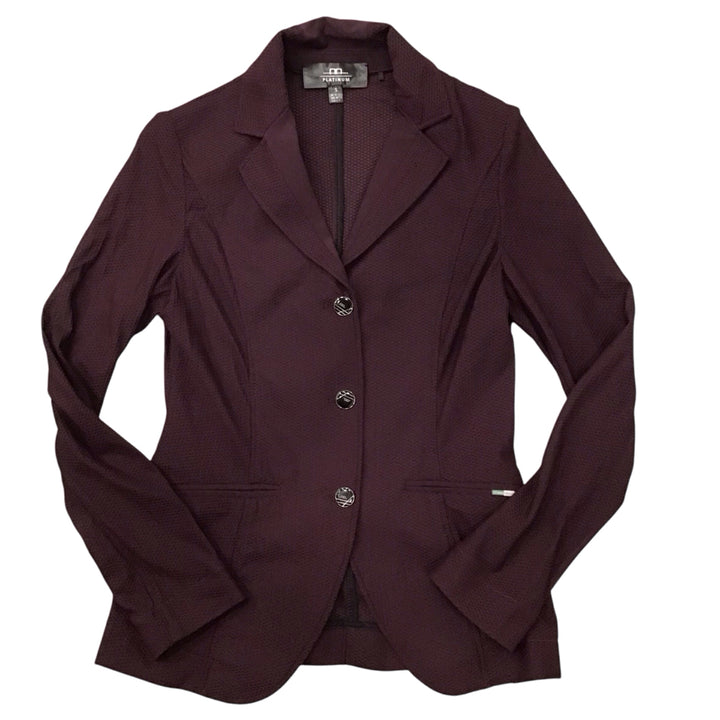 AA Ladies Small Plum Mesh Show Coat Used - H