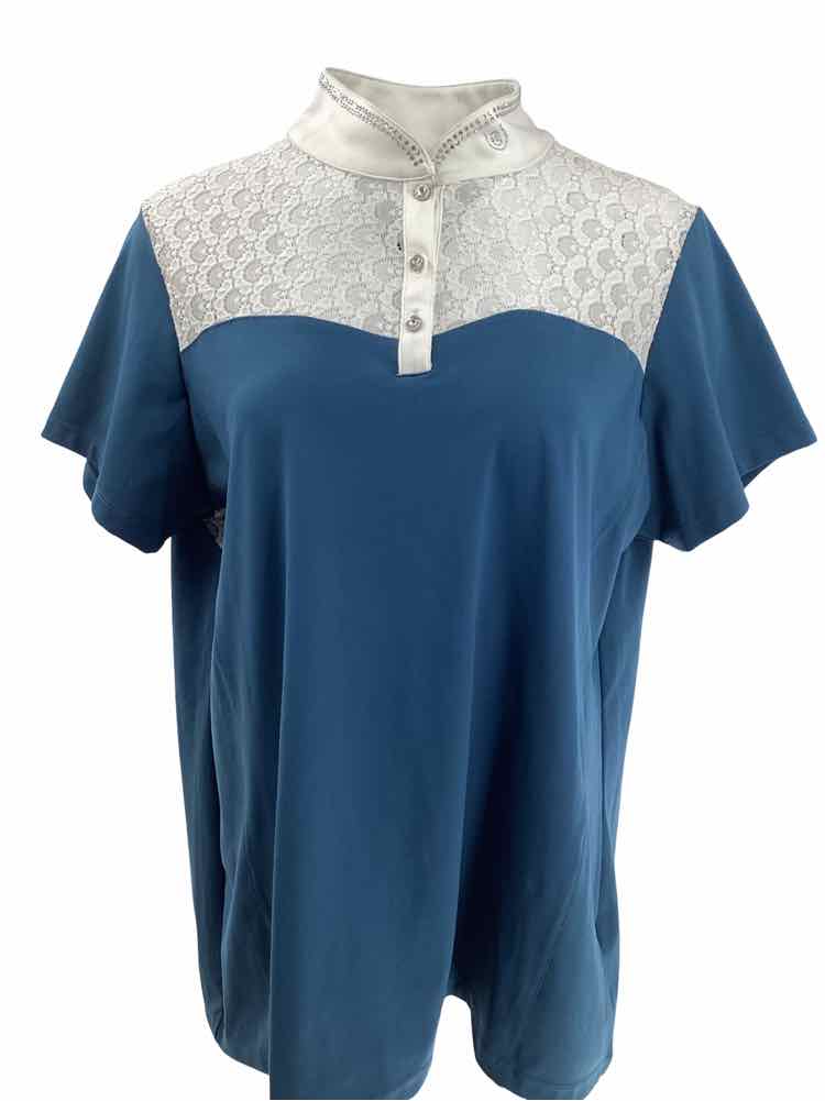 EQUESTRIAN STOCKHOLM W new ladies XXL large show shirt B