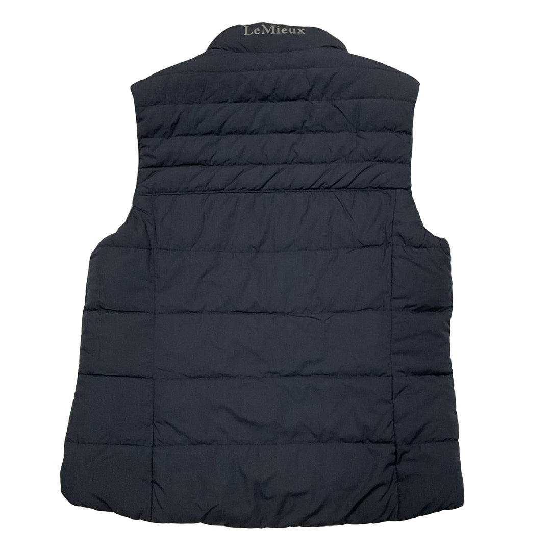 LeMieux Women's 4 Reversible Puffer Vest Black/Silver Used
