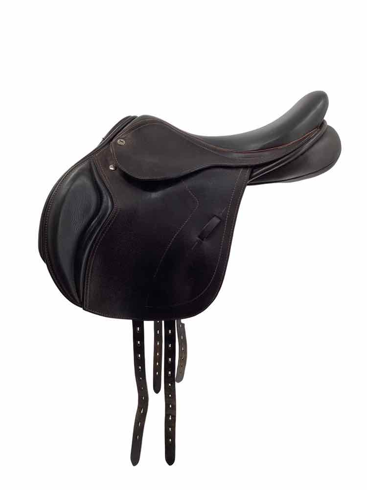 17" Black Country Mono flap wool used jumping saddle B