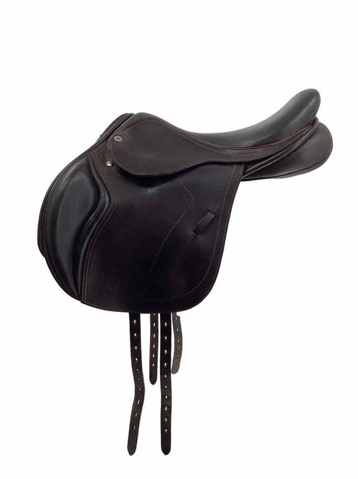 17" Black Country Mono flap wool used jumping saddle B
