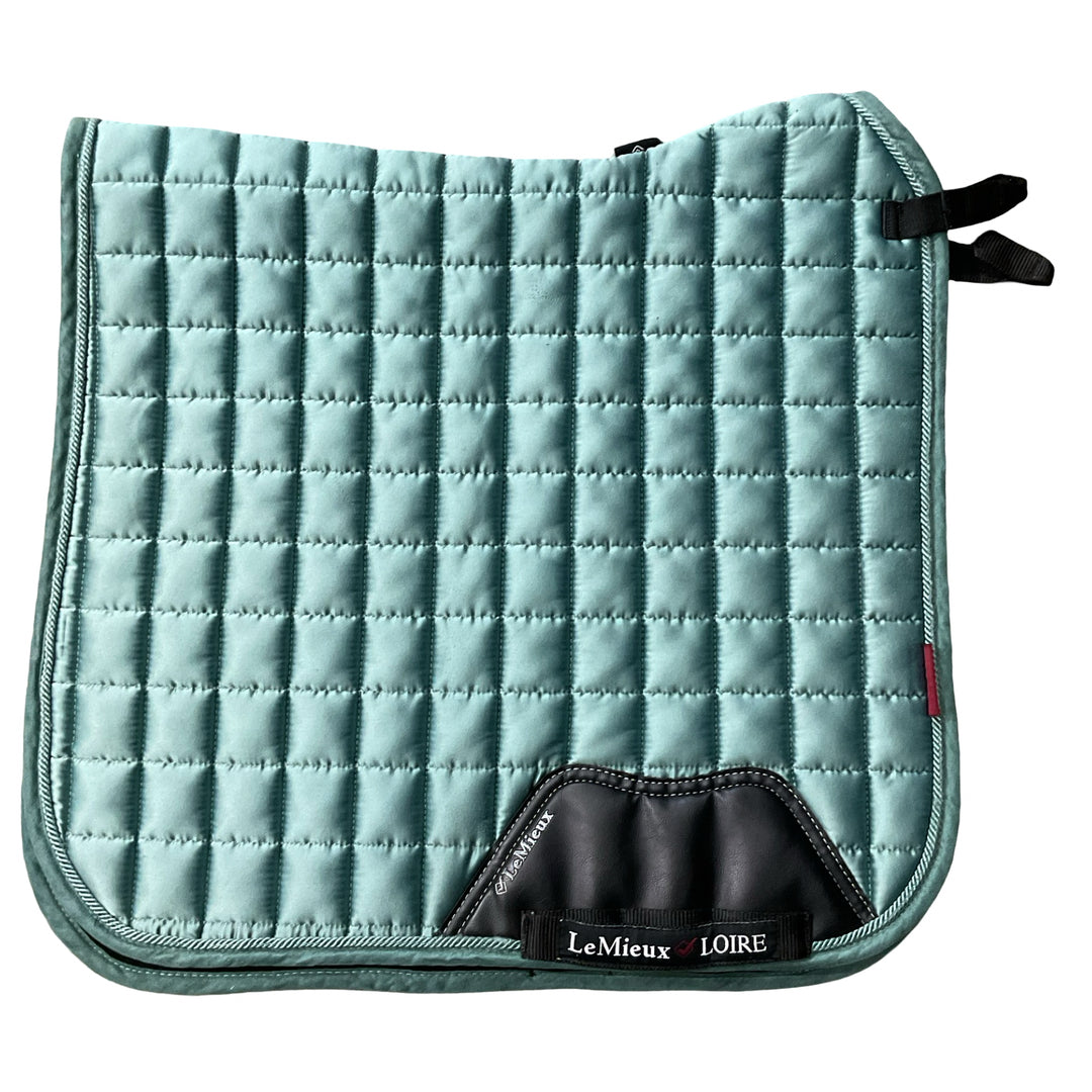 LeMieux Large Satin Loire Dressage Saddle Pad Sage Used