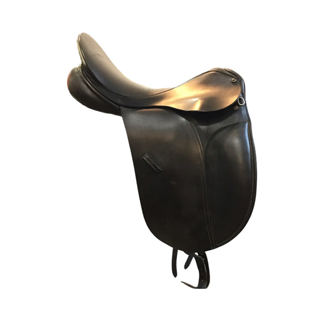 17" County Competitor Wide Tree Used Dressage Saddle - C