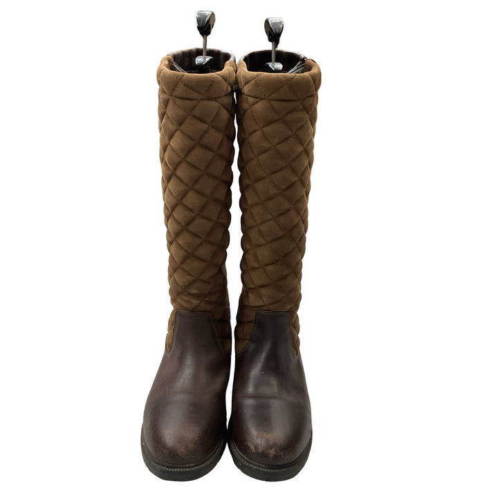 Dublin Women's 9.5 Quilted Front River Boot Two Tone Brown Used